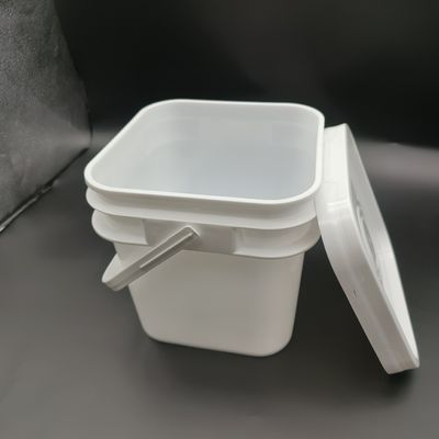 100% PP 2L 3L 5L 10L 평면형 플라스틱 버킷
