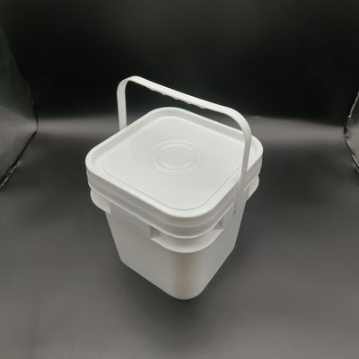 ODM OEM 10 리터 광장 플라스틱 버킷 손잡이 화학 저항
