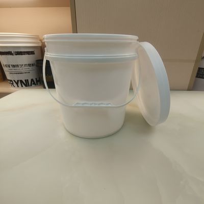 흰색 검은색 10L 둥근 플라스틱 버킷 밀폐 뚜?? 이 있는 PP 물질