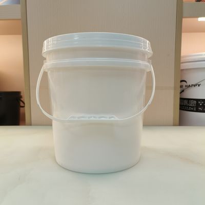 흰색 검은색 10L 둥근 플라스틱 버킷 밀폐 뚜?? 이 있는 PP 물질