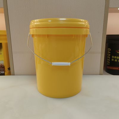 18L 4.8 갤런 5 갤런 플라스틱 페인트 노란 버킷 고온 저항