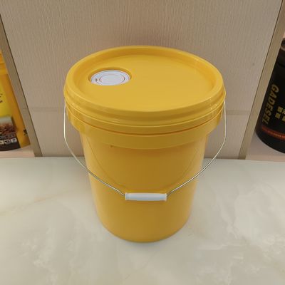 18L 4.8 갤런 5 갤런 플라스틱 페인트 노란 버킷 고온 저항